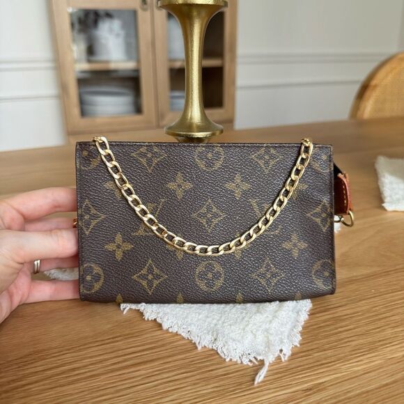 ✅AUTH✅Louis Vuitton Brown Mono SHOULDER BAG - Picture 3 of 11